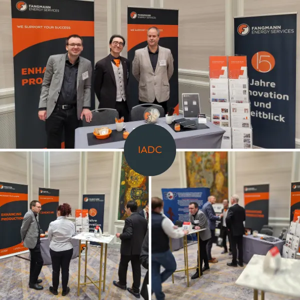 Messestand von Fangmann Energy Services bei der IADC 2025